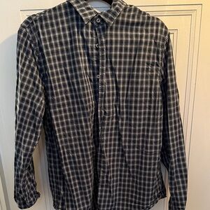 Stylish green, blue and white plaid Checkered Men's Shirt